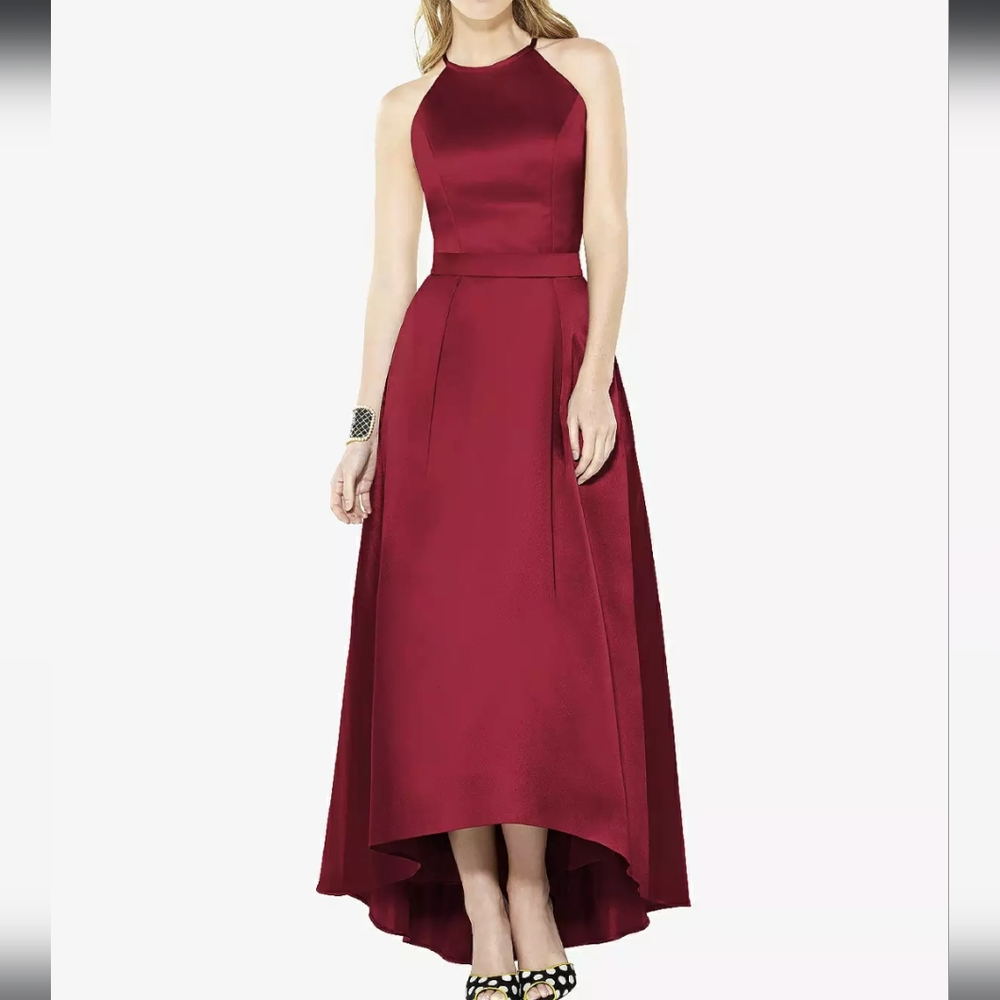 Deep Red Bridesmaid Dress